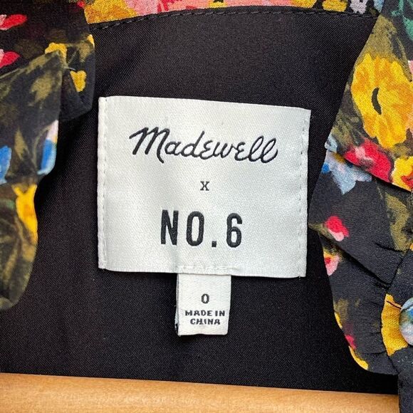 Madewell x No.6 Silk Beacon Dress in Garden Bouquet size 0 - Picture 9 of 14